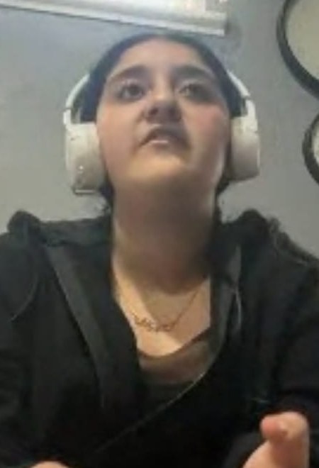 Student listening in an online session